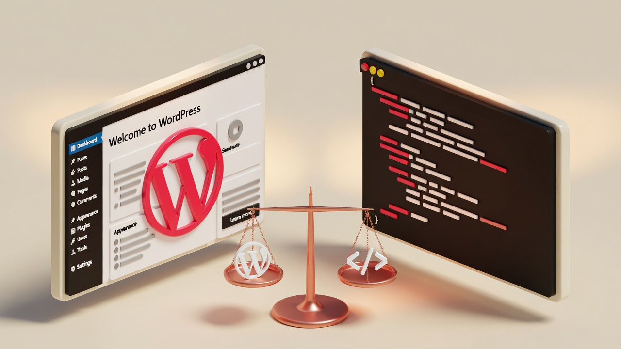 Site vitrine : WordPress ou développement sur-mesure ? Comparatif détaillé