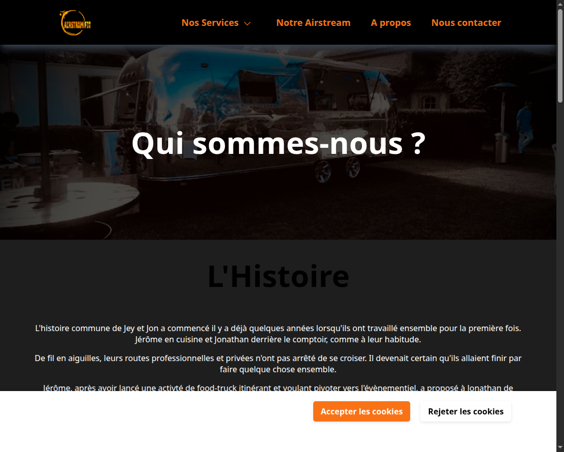 AirstreamFire – Page À propos